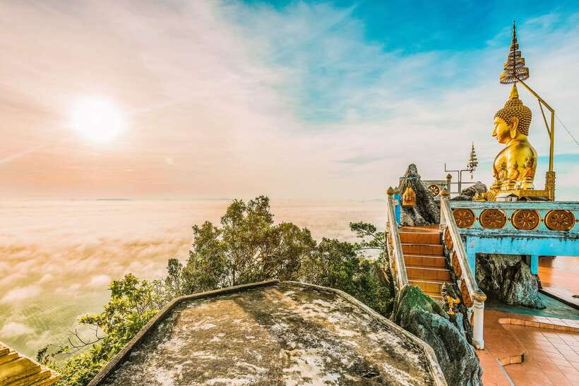 Krabi: Tiger Cave Temple, Emerald Pool and Hot Springs Tour - Hot Springs Waterfall is warm, not refreshing