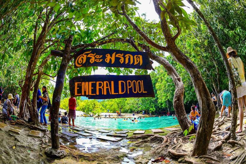 Krabi: Tiger Cave Temple, Emerald Pool and Hot Springs Tour - Small-group transport keeps the day manageable