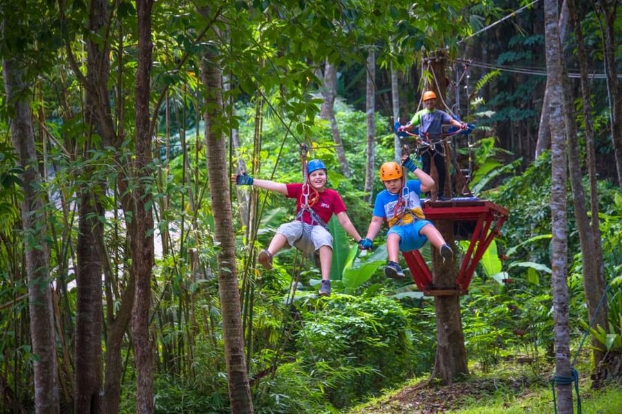 Krabi: Ultimate Zipline Games Challenge - Program A: 20 games for families and first-timers