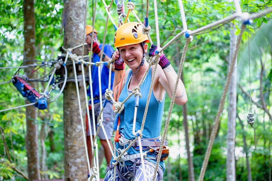 Krabi: Ultimate Zipline Games Challenge - Program B: 29 games, a Superman flight, and an aerial skateboard