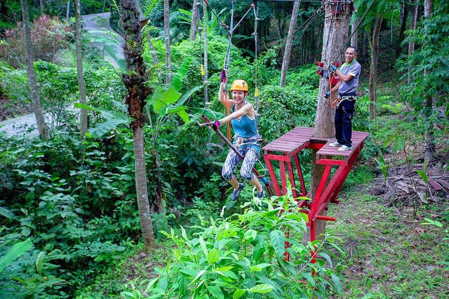 Krabi: Ultimate Zipline Games Challenge - Transfers from Ao Nang, Railay, and nearby beaches