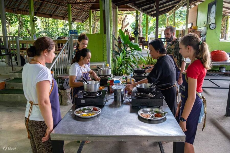 Krabi: Ya's Cookery Late Afternoon Thai Cooking Class - Choosing four dishes from the Thai menu