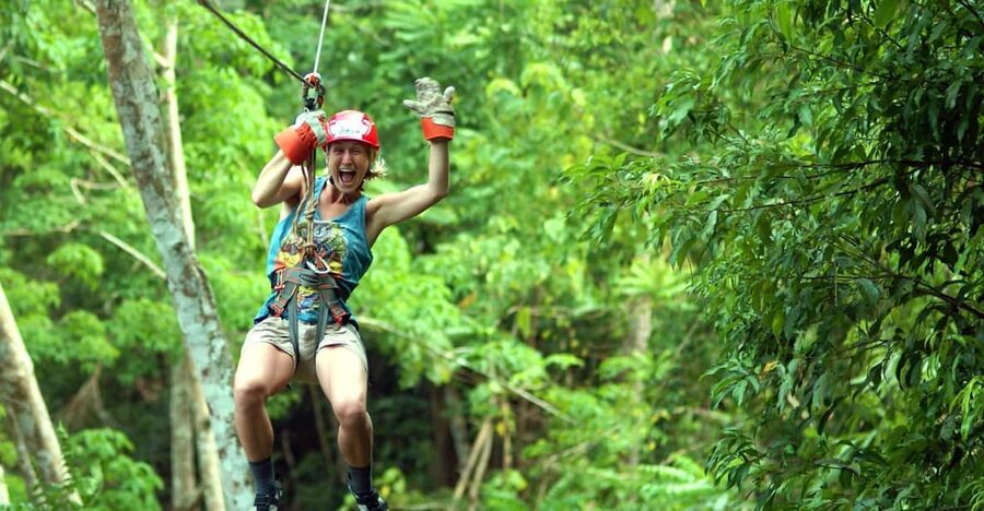 Krabi: Zipline, ATV & Top Rope Climbing Experience - Krabi’s jungle from the treetops