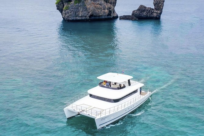 Luxury Sunset Cruise at Krabi's Coastlin with Power Catamaran - Chicken Island makes the first picture stop