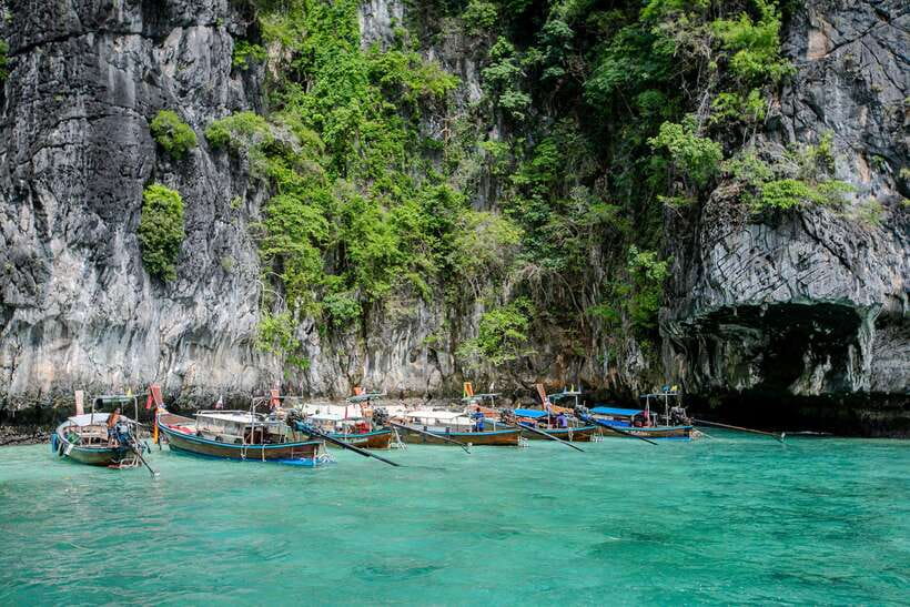 Phi Phi Half Day or Full Day by Longtail to Maya and Bamboo - A longtail route built around Maya Bay